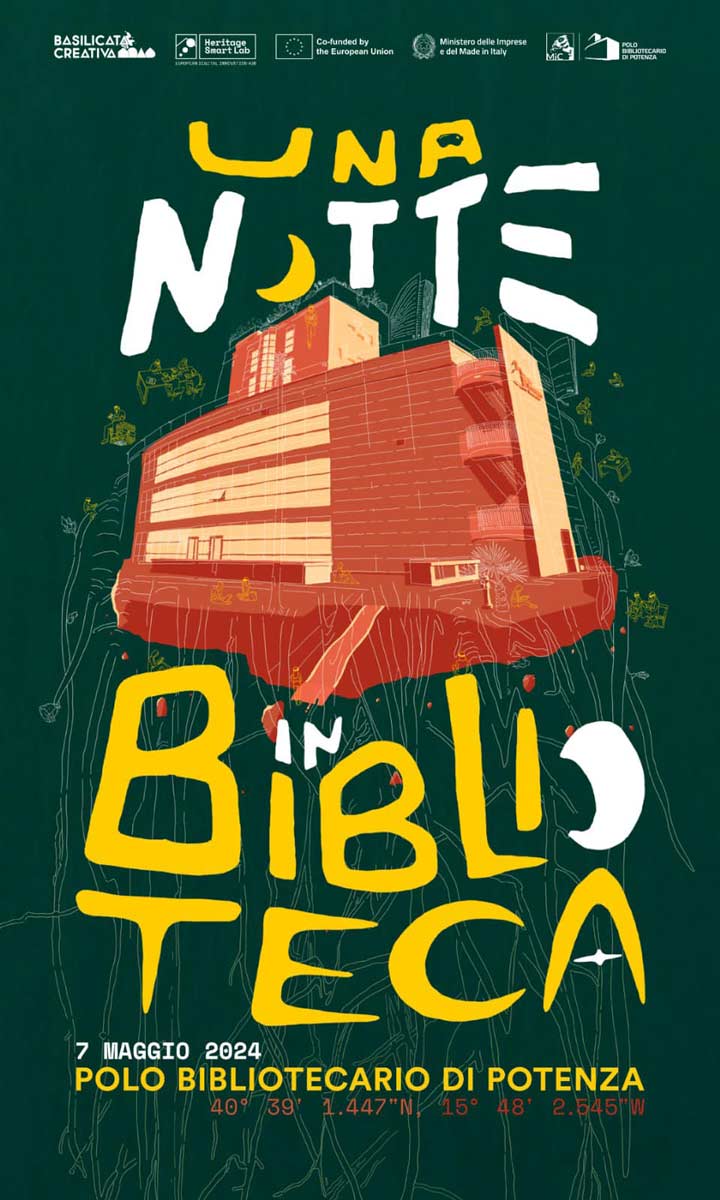 notte in biblioteca locandina