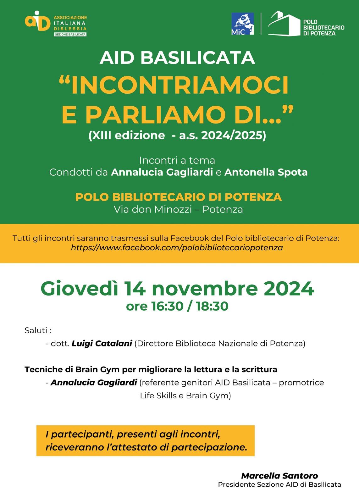 Incontriamoci e parliamo di...