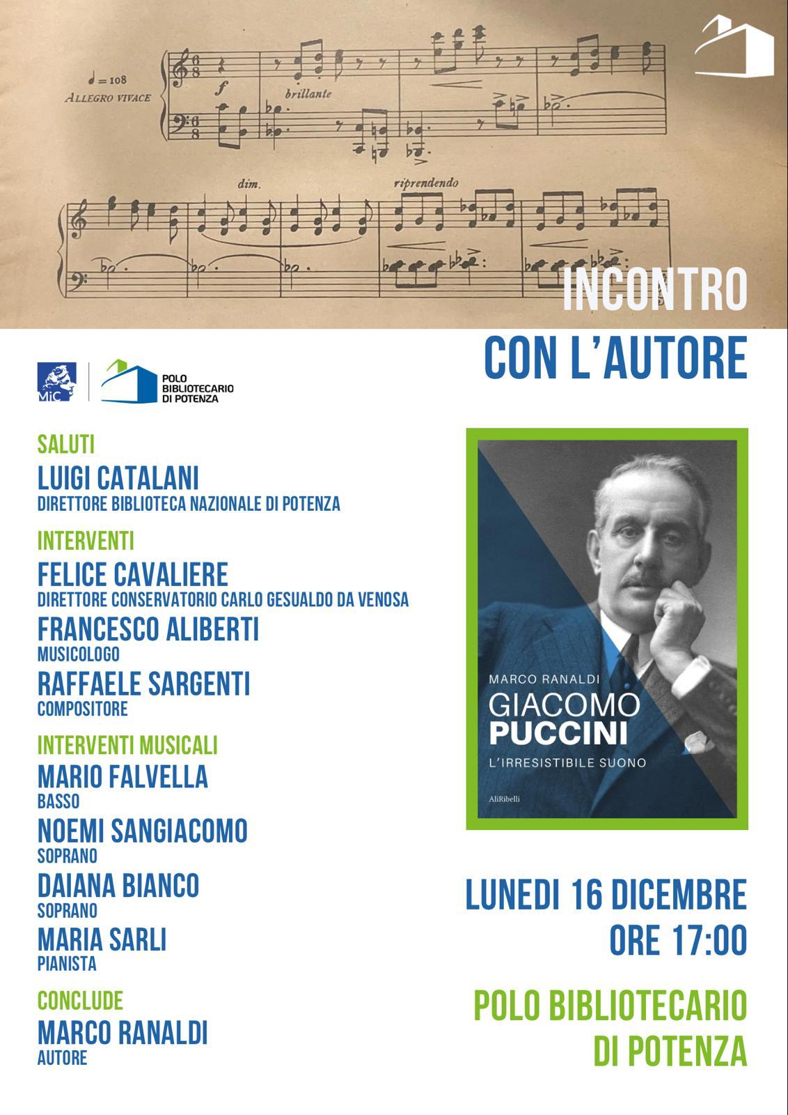 Giacomo Puccini: l’irresistibile suono - Marco Ranaldi