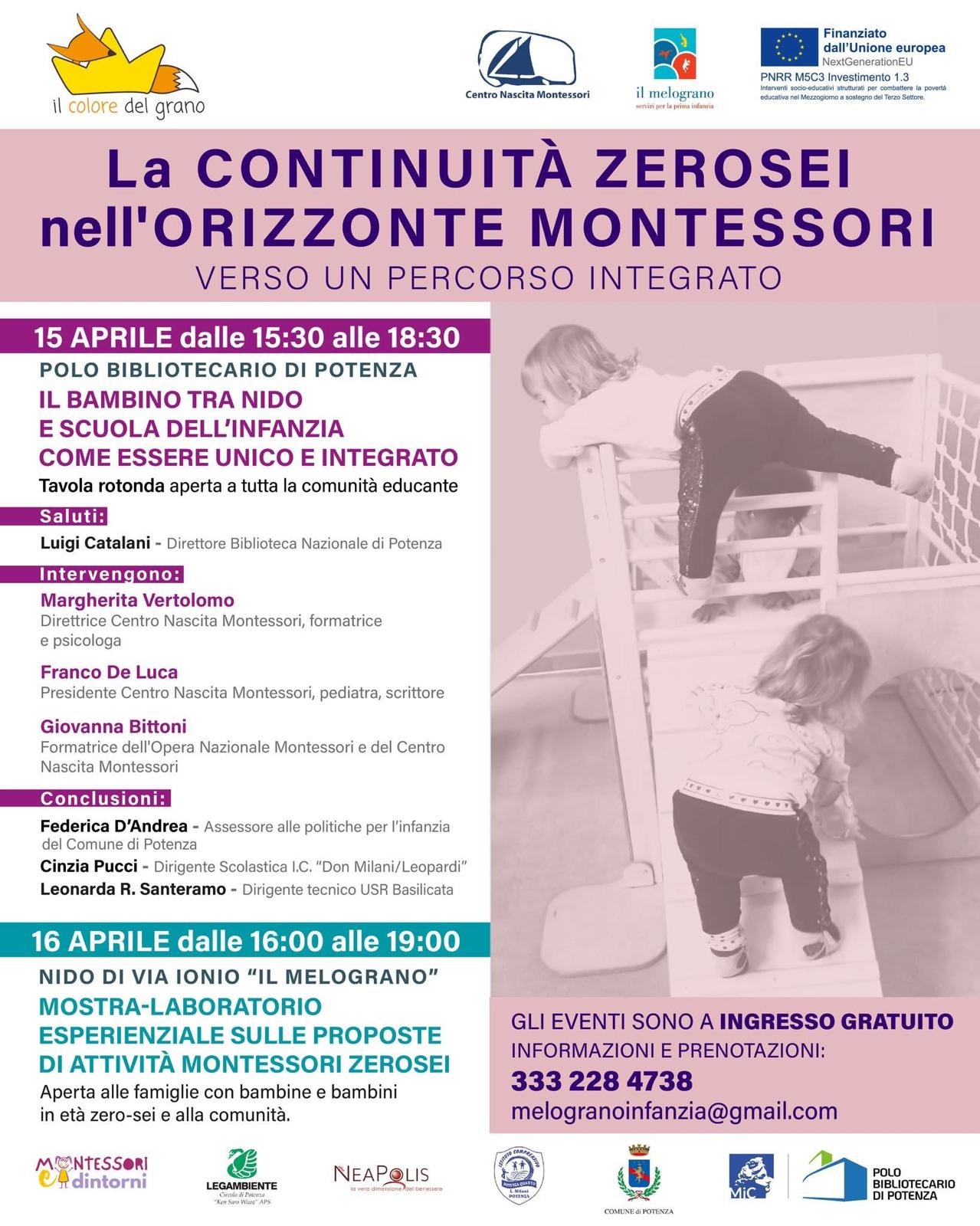 La continuità zerosei nell'orizzonte Montessori