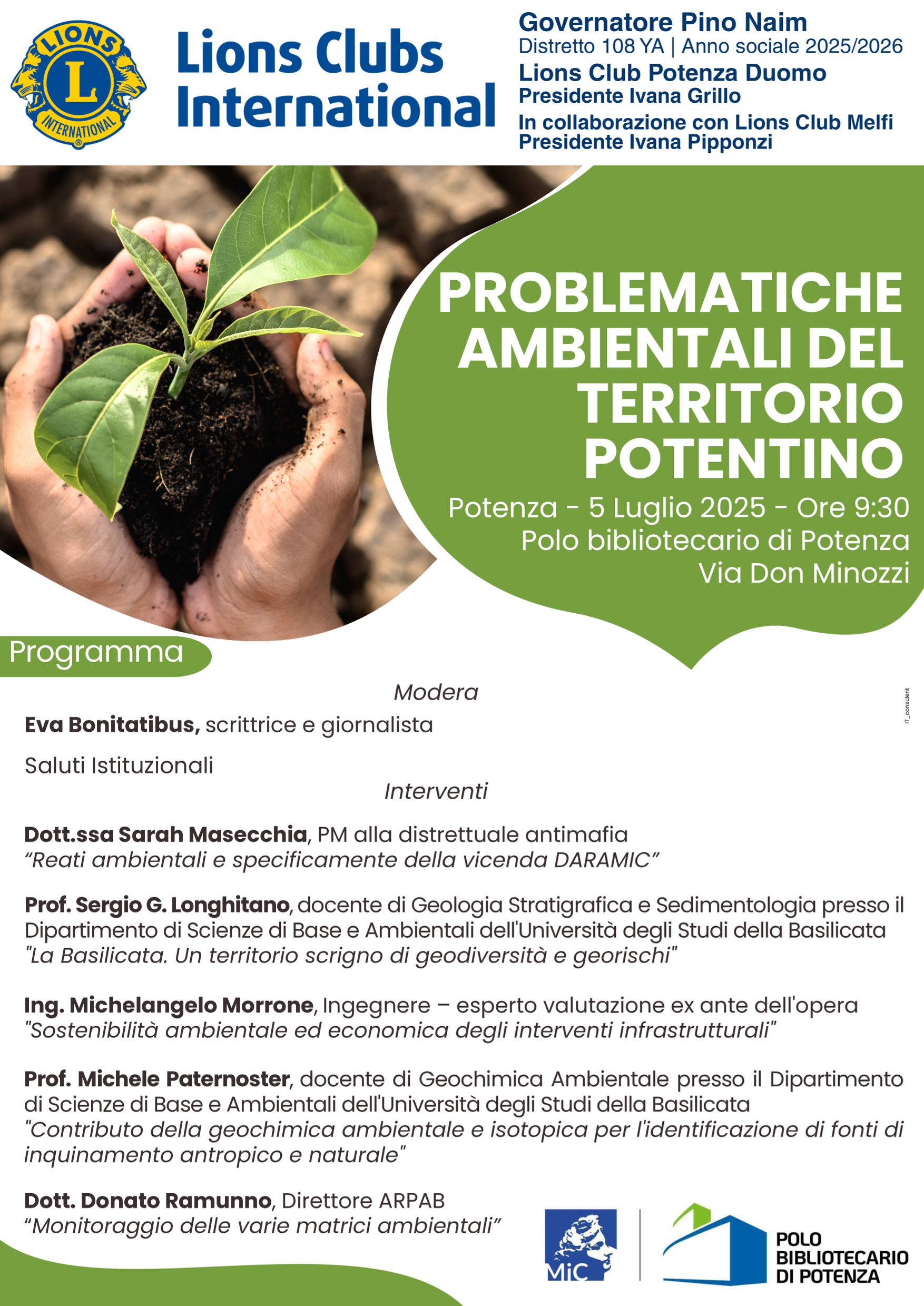 PROBLEMATICHE AMBIENTALI DEL TERRITORIO POTENTINO