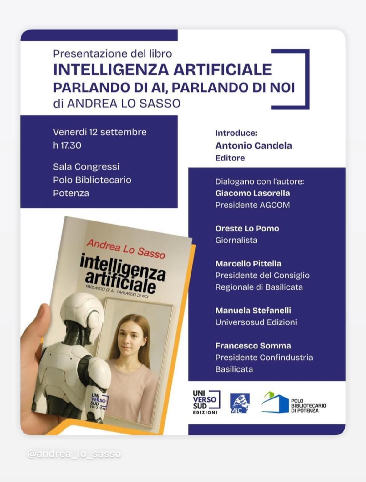 Intelligenza artificiale. Parlando di AI, parlando di noi. – Andrea Lo Sasso