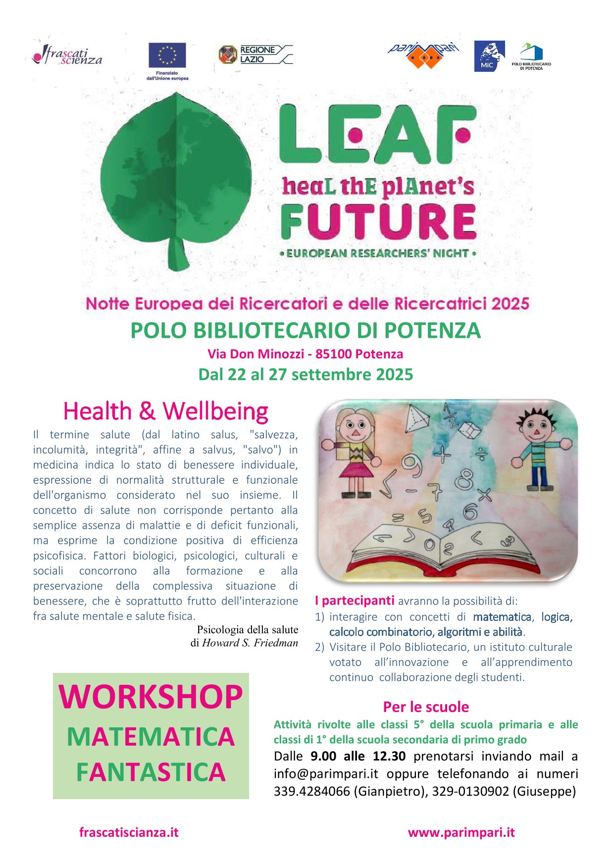 WORKSHOP  MATEMATICA  FANTASTICA