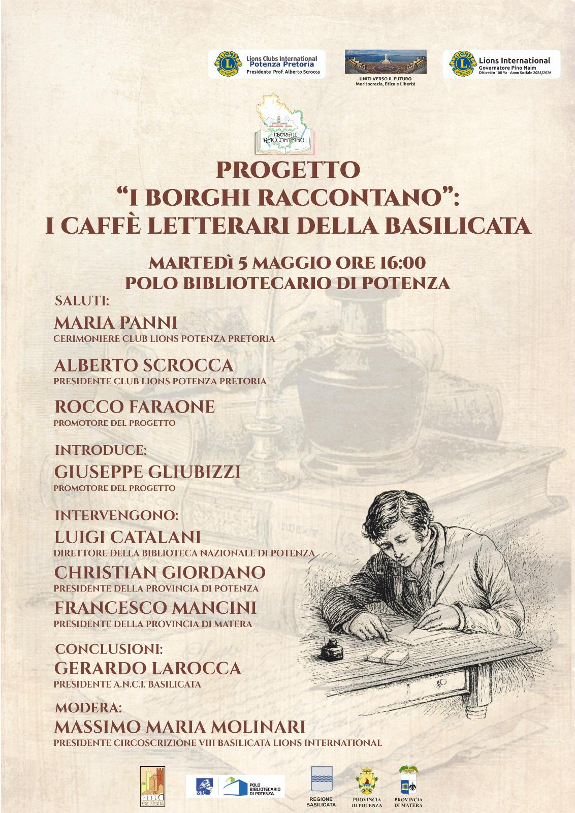 I borghi raccontano, i caffè letterari della Basilicata