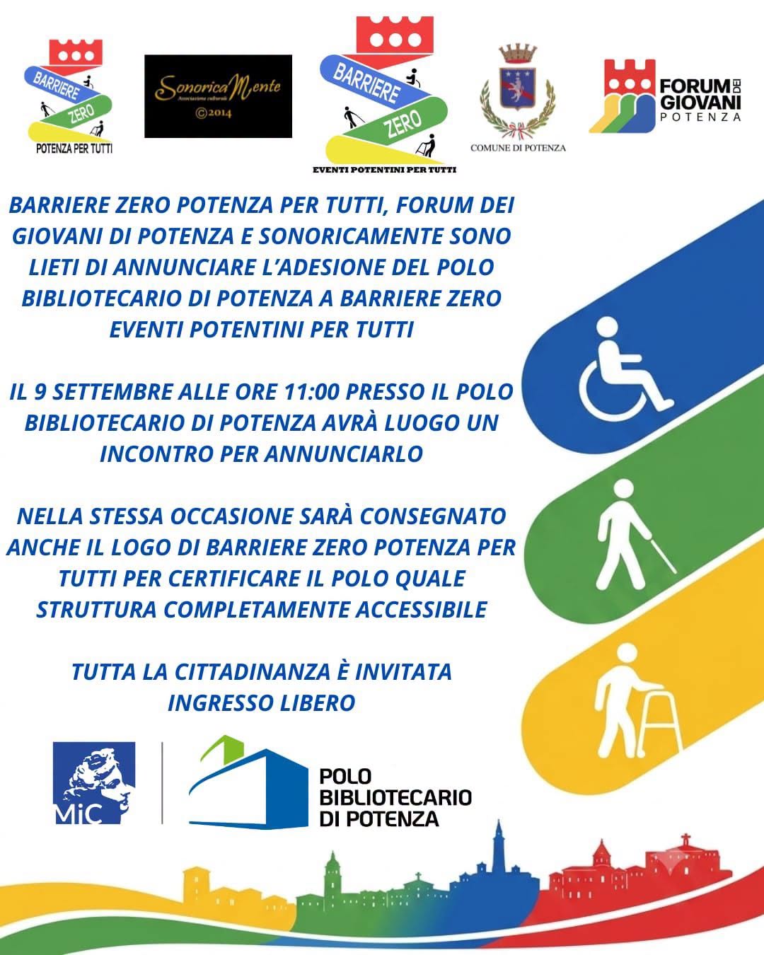 AL POLO BIBLIOTECARIO DI POTENZA LA CULTURA È A “BARRIERE ZERO”