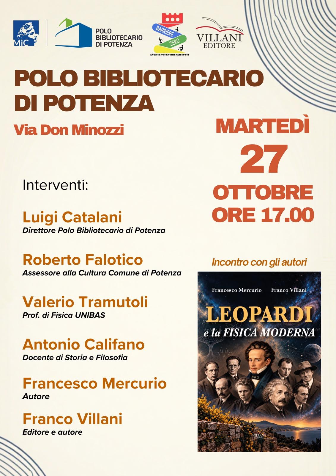 Leopardi e la fisica moderna - Francesco Mercurio - Franco Villani