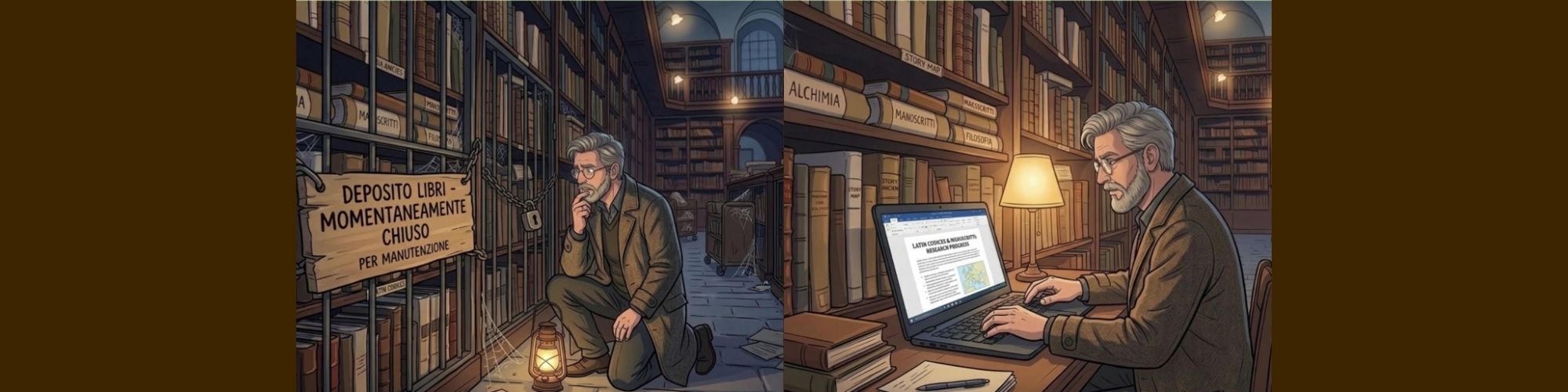 Chiusura momentanea del deposito della Biblioteca Nazionale